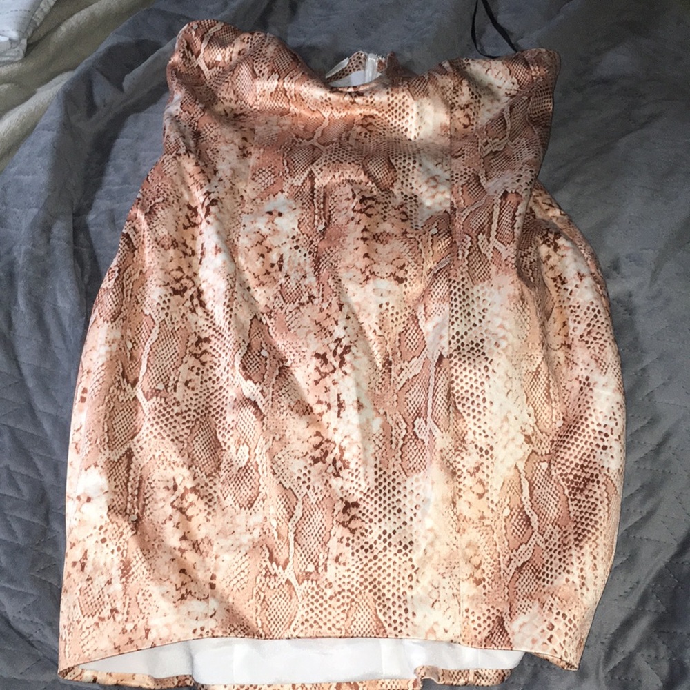 Forever 21 snake skin print dress